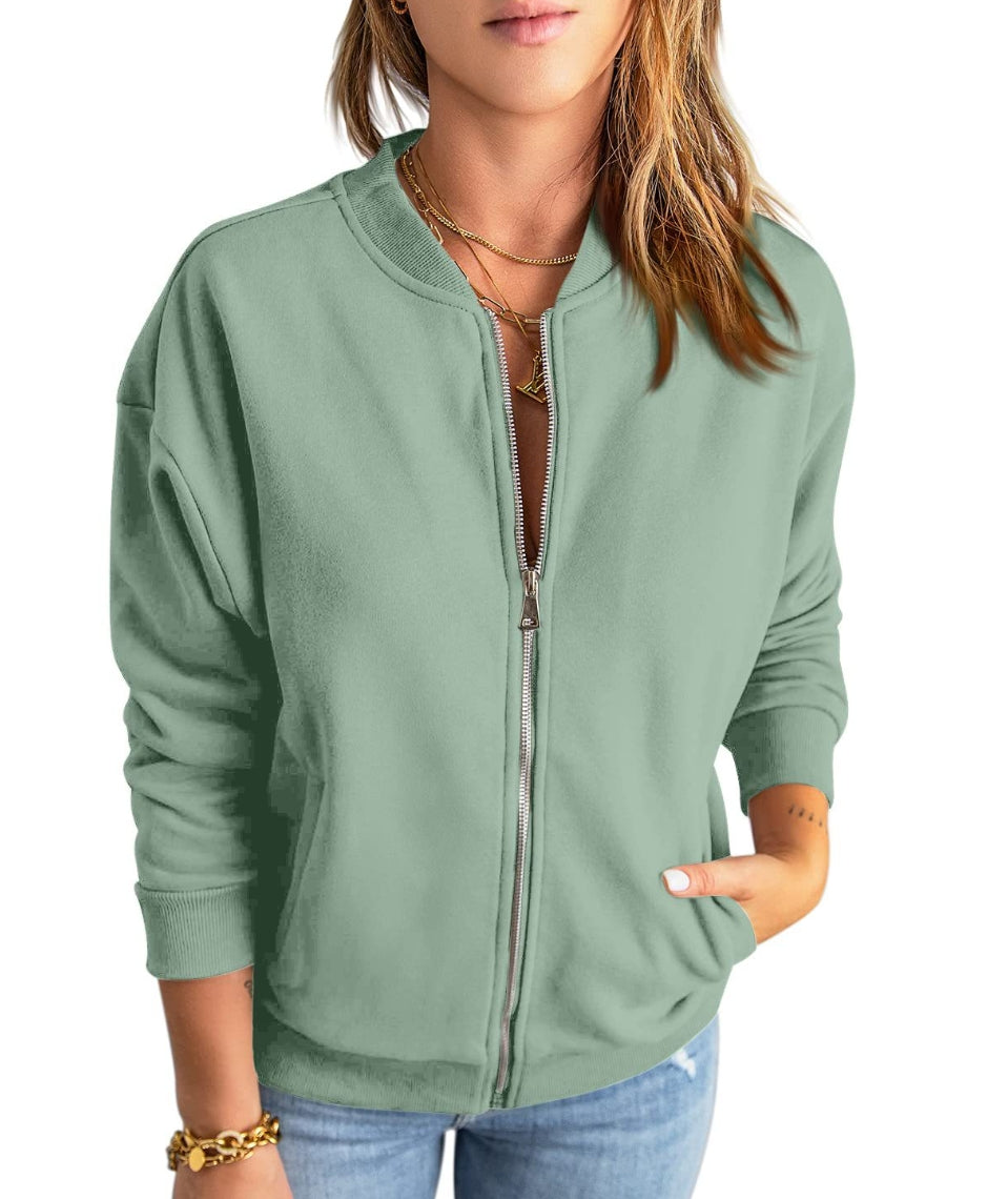 Лусиана | Бомбер яке от велурена кожа