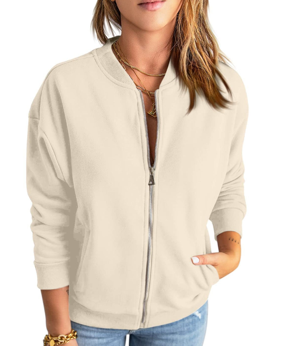 Лусиана | Бомбер яке от велурена кожа