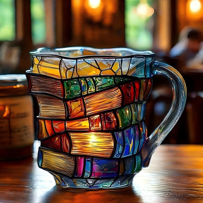 Чаша за библиотека с витражи