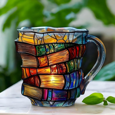 Чаша за библиотека с витражи