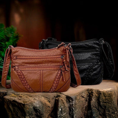 Frances | Чанта от плетена кожа