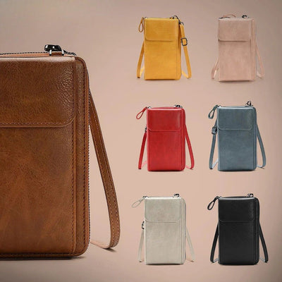 Hazel | Тясна кожена чанта през рамо