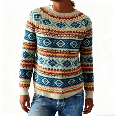 Емилия | Пуловер с Пастелни Мотиви