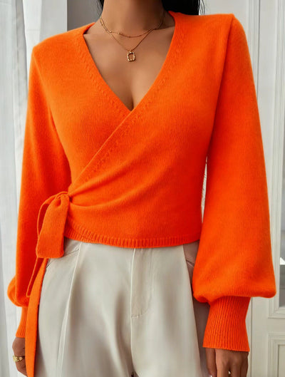 Клара | Елегантен Прегърнат Пуловер