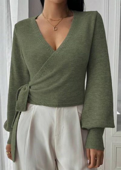 Клара | Елегантен Прегърнат Пуловер