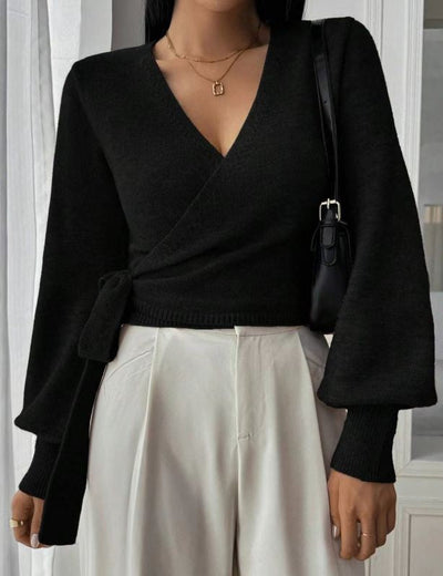 Клара | Елегантен Прегърнат Пуловер