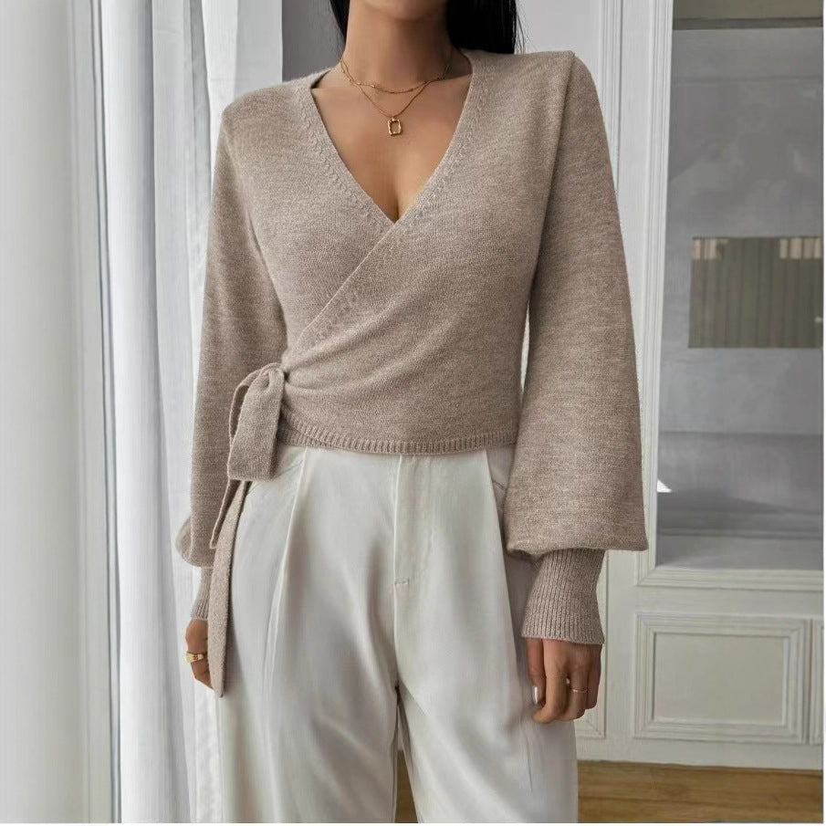 Клара | Елегантен Прегърнат Пуловер