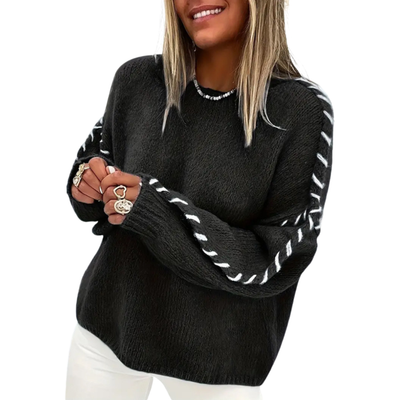 Валентина | Пуловер с Декоративни Ръкави