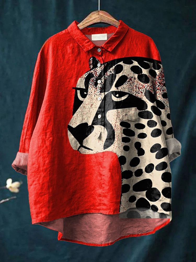 Санела | Червена Леопардова Риза